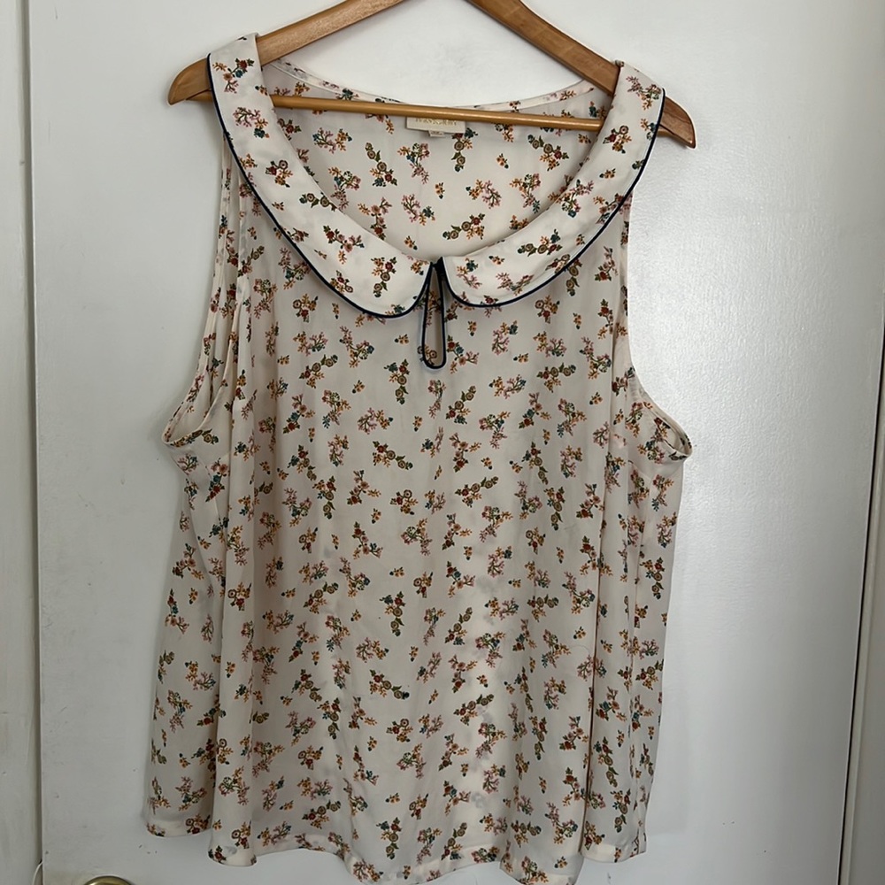 ModCloth Floral Collared Top sz 3x
